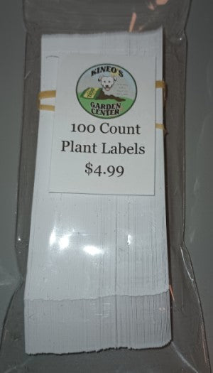 Labels 100 ct white plant labels 5 inch