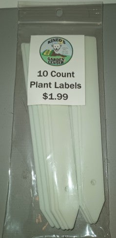 Labels White Plant Labels 10 ct 6 inch