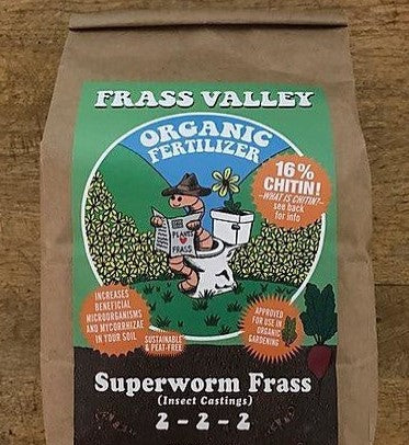 Frass Valley 2 lb bag Superworm Frass 2-2-2