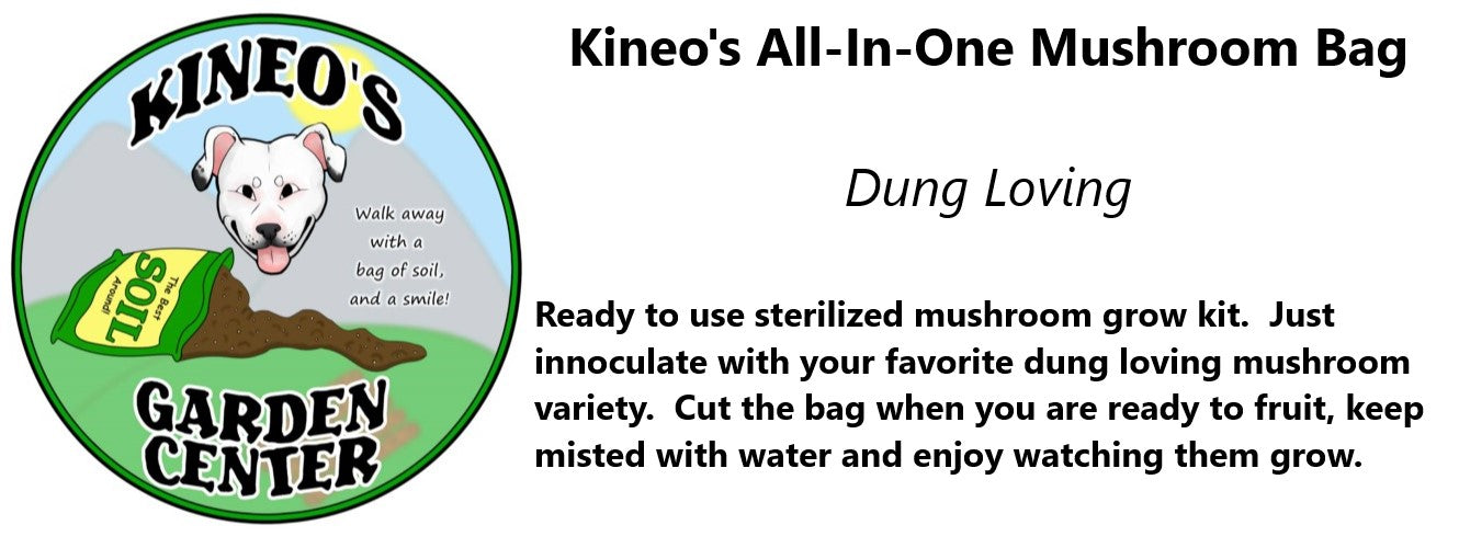 Kineo's All-In-One Mushroom Bag Dung Loving