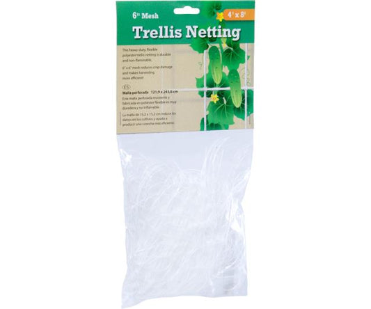 Trellis Netting 4 foot by 8 foot 6 inches polyester mesh