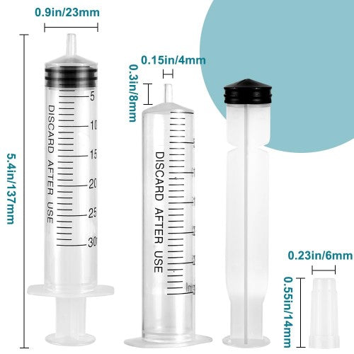 30 cc Syringe 4 pack plus needles 16 guage