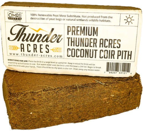 Thunder Acres coco coir brick 650g