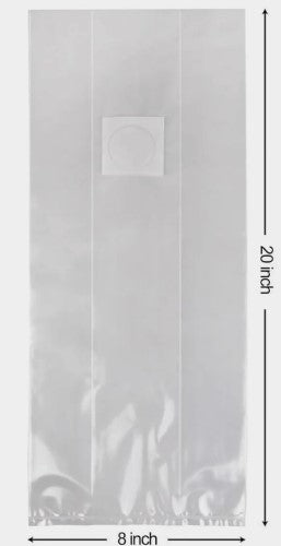 Large Spawn Bags with .22 micron filter patch 8x5x20 inch
