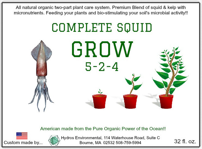 squid plant seeds Hydros Complete Squid Emulsion – Kineo's Garden Center